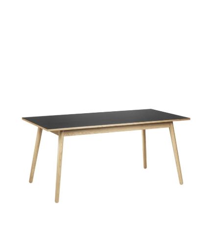 FDB Møbler Spisebord Poul M. Volther C35B 82x160 cm - Eg/Nero Sort 