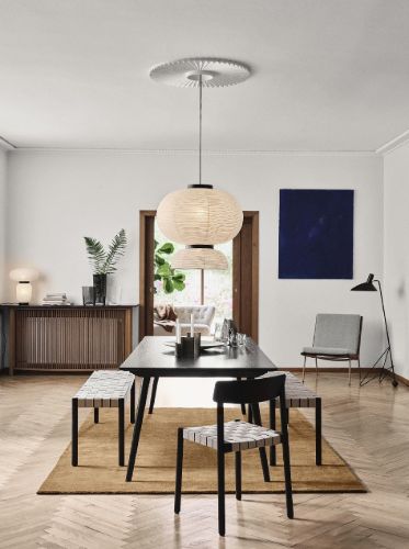 &Tradition SK6 In Between Esstisch 250x100 cm - Schwarz lackierte Eiche