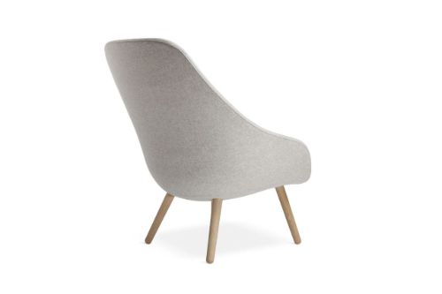 Hay AAL92 Sessel SH: 33 cm – Lackierte Eiche / Divina Melange 120