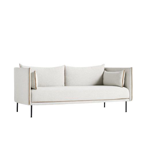 HAY Silhouette 2 Personers Sofa Mono L: 171 cm - Coda 100/Black coated steel 