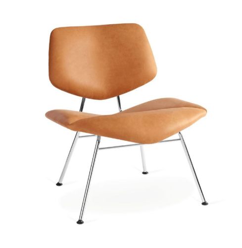 Vermund Larsen VL135 Cosy Loungestol  - Sierra Cognac/Krom