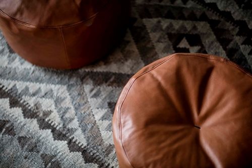 Bent Hansen M55 Marokko Pouf Rund Ø: 55 cm - Adrian Cognac