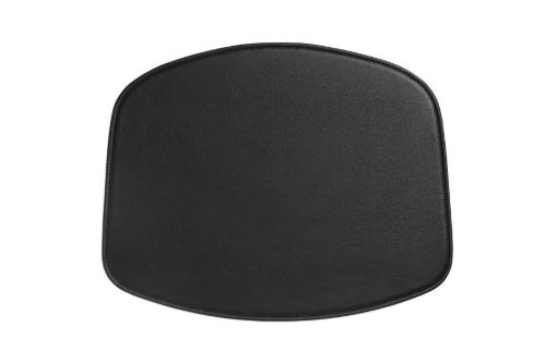 HAY seat pad til About A Chair u/armlæn - Scozia sort læder med gummibagside