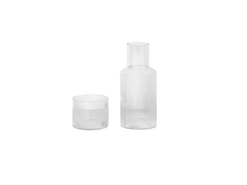 Ferm Living Ripple Carafe Set H: 18 cm - Small