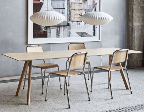 HAY CPH30 Tisch 200 x 90 cm – lackierte massive Eiche/lackiertes Eichenfurnier