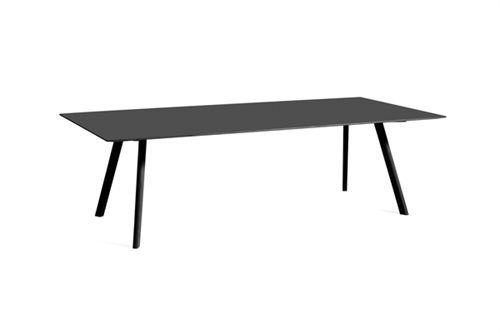 HAY CPH30 Tisch 250x120 cm – Schwarz lackierte massive Eiche/Schwarzes Linoleum
