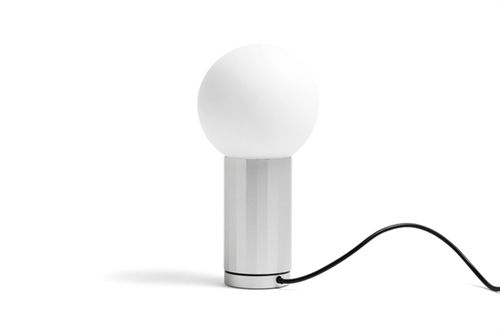 HAY Turn On Table Lamp Ø: 10 cm - Aluminium