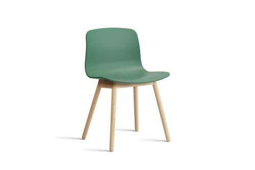HAY AAC 12 About A Chair SH: 46 - Soaped Solid Oak/Teal Green