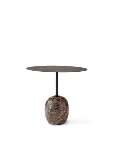 &Tradition Lato Coffee Table LN9 Ø: 50 cm - Black/Oval