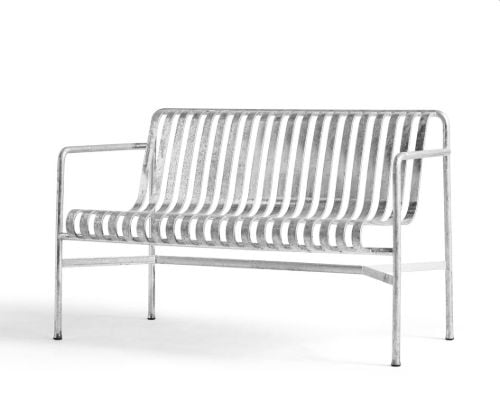 HAY Palissade Esszimmerbank L: 128 cm – Feuerverzinkter Stahl
