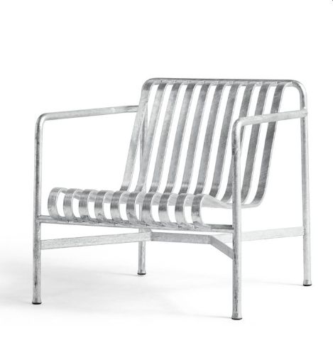 HAY Palissade Lounge Chair Low  - Hot Galvanised