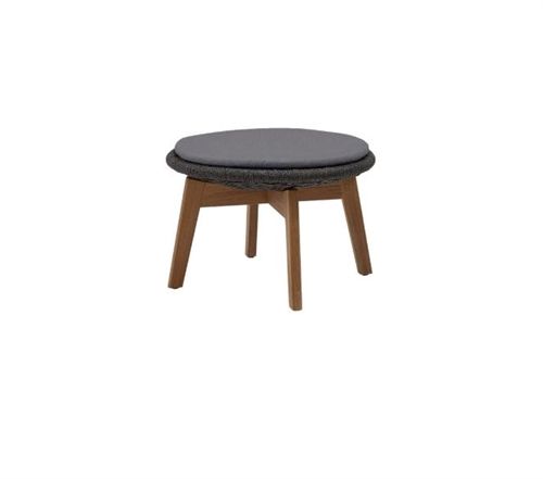Cane-line Outdoor Peacock Kissen für Fußhocker/Beistelltisch – Grau