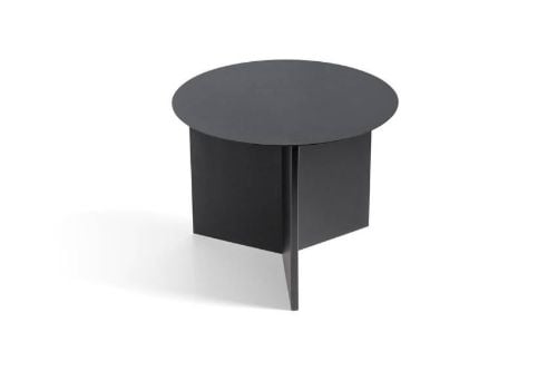 HAY Slit Table Round Side Table Ø: 45 cm - Black 