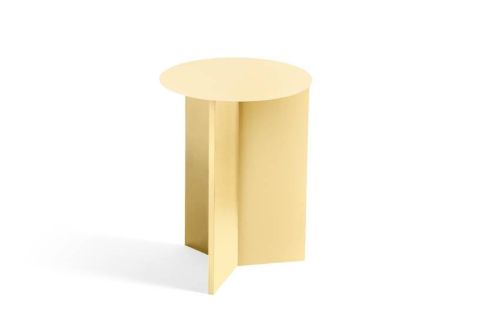 HAY Slit Table Stehtisch Ø: 35 cm - Hellgelb