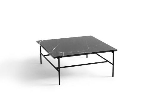 HAY Rebar Coffee Table L: 80 x B: 84 x H: 33 cm - Black Marble
