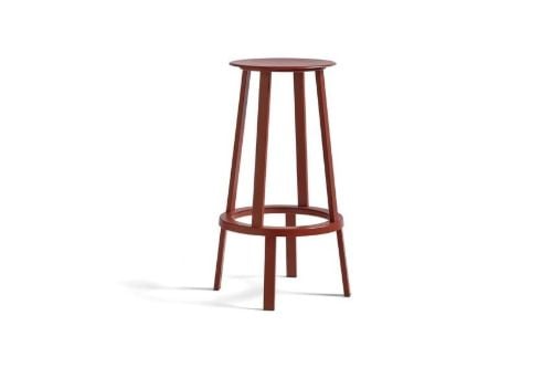 HAY Revolver Bar Stool High H:76 cm - Red  