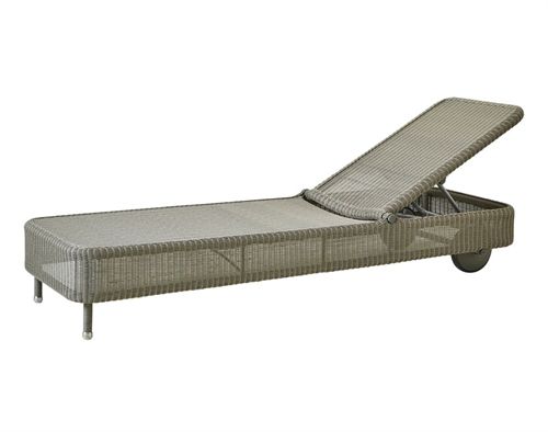 Cane-line Outdoor Presley Sonnenkinderwagen L: 202 cm – Taupe