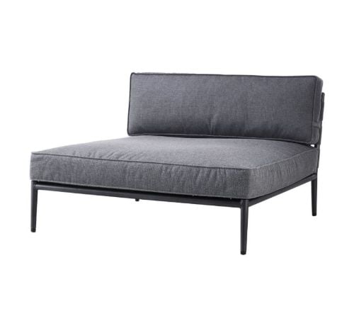 Cane-line Outdoor Conic Daybed Modul L: 120 cm - Grey