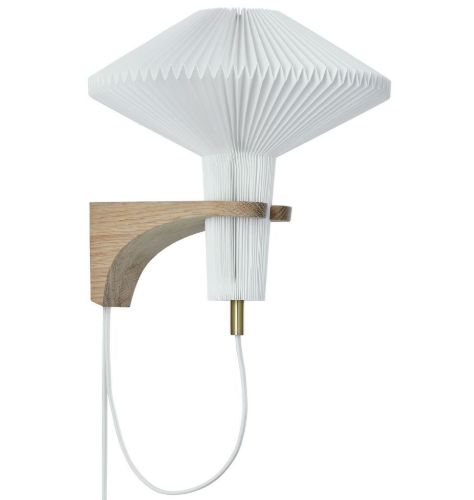 Le Klint 204 Væglampe The Mushroom H: 24 cm - Lys Eg