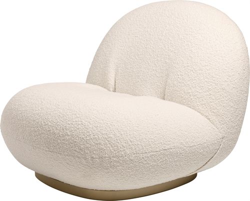 GUBI Pacha Lounge Chair - Pearl gold/Dedar Karakorum 001