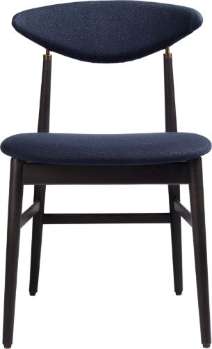 GUBI Gent Esszimmerstuhl – Schwarz gebeizte Eiche matt/Antikmessing/Kvadrat Vidar 554