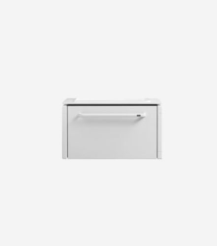 Vipp 981 Badmodul Small B: 66,5 cm - Hvid - 2 Cutouts  