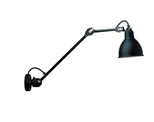 DCW Editions Lampe Gras N304L40 Wandleuchte Rund H: 40cm - Schwarz/Schwarz