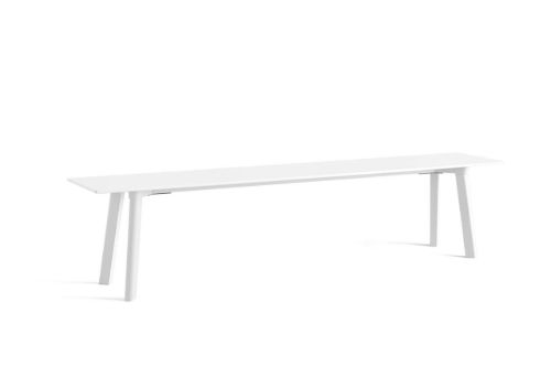 HAY CPH Deux 215 Bench 200 x 35 x 45 cm – perlweiß lackierte massive Buche/perlweißes Laminat