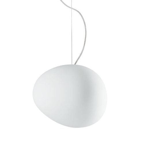 Foscarini Gregg Pendel Medium LED Retrofit H: 26cm - Hvid 