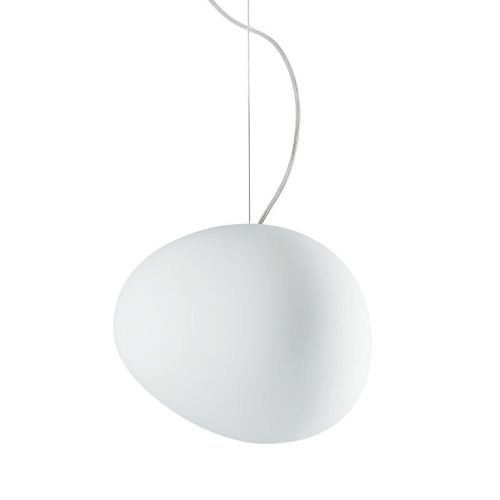 Foscarini Gregg Pendant Medium LED Retrofit H: 26cm - Weiß