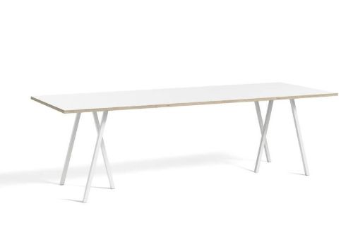 HAY Loop Stand Table 250x92,5 cm - White/White Laminate