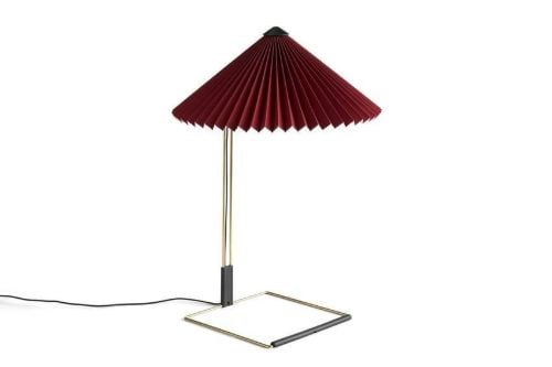 HAY Matin Table Lamp 380 Large Ø: 38 cm - Oxide Red / Brass 