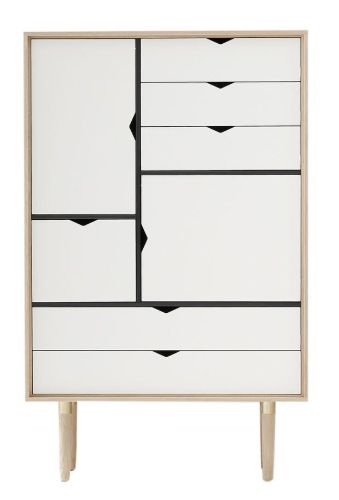 Andersen Furniture S5 132x83 cm – Seifenbehandelte Eiche/Weiße Fronten