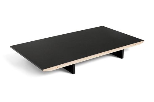 HAY CPH 30 Extendable Leaf 50x90 cm - Black Lacquered Plywood/Black Linoleum 