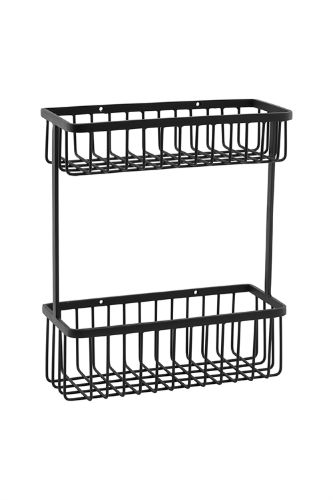 House Doctor Bath Kurv Double 28x33 cm - Sort