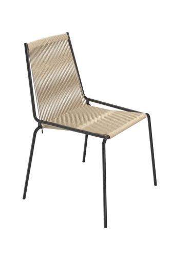 Thorup Copenhagen Noel Stuhl SH: 46 cm – Schwarz/Natur