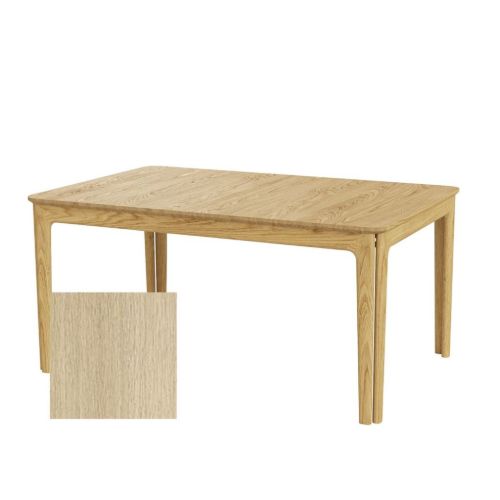 Skovby SM26 Spisebord inkl. 3 stk. Tillægsplader L: 155-308 cm - Massiv Sæbebehandlet Eg