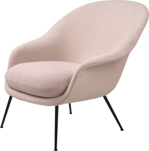 GUBI Bat Lounge Chair Low Back SH: 42 cm – Sort/Harp 200