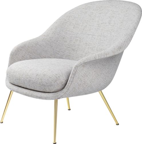 GUBI Bat Lounge Chair mit niedriger Rückenlehne – Messing/Sonar 3 124
