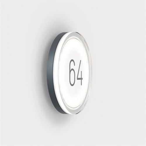 Lampefeber Lisc Number Wandleuchte - Anthrazit