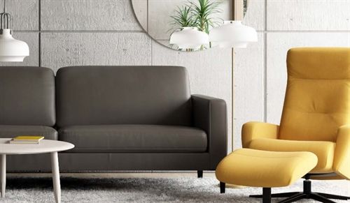 IMG Comfort Melby 2-Personen-Sofa – Kaschmirstoff