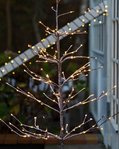 Sirius Alex Wood mit 120 Lichtern, H: 90 cm – Warmweiß
