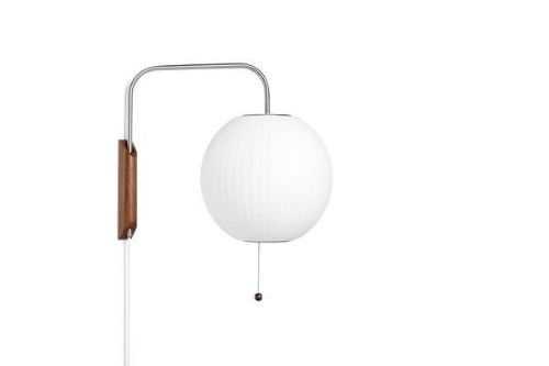 HAY Nelson Ball Wall Sconce Cabled Small H: 42,5 cm - Off White