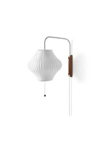 HAY Nelson Pear Wandleuchte Cabled Small Ø: 33 cm - Off White