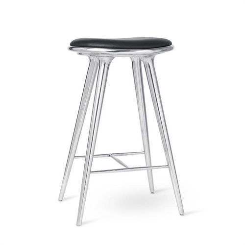 Mater Hochhocker Recycelt H: 74 cm - Aluminium