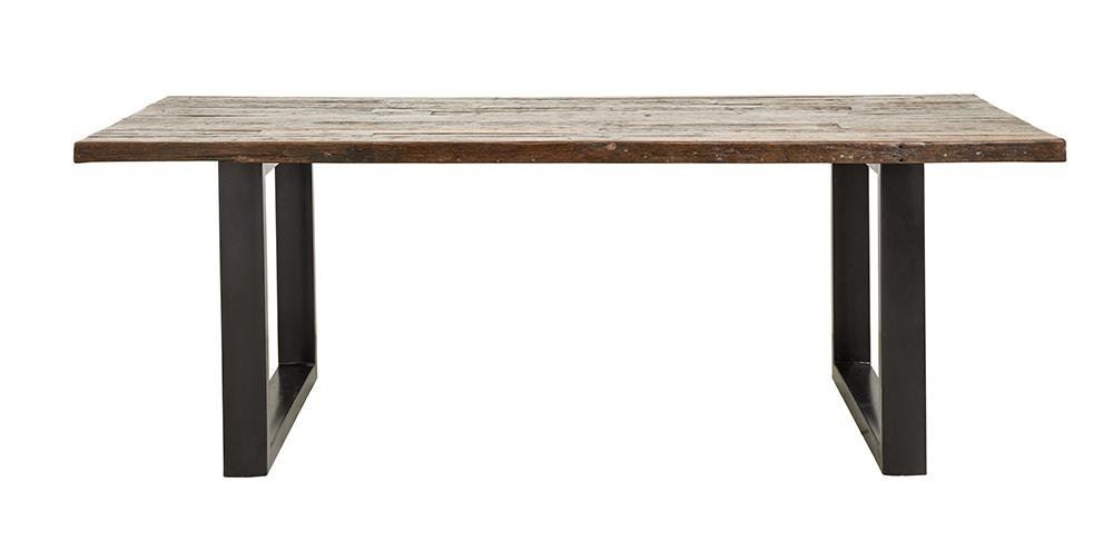 Nordal VINTAGE Esstisch 220 x 100 cm - Schwarz / Natur