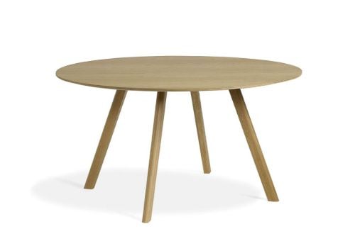 HAY CPH 25 Runder Tisch Ø: 140 cm – Lackierte massive Eiche/Lackiertes Eichenfurnier