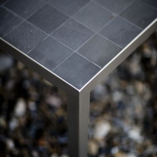 Rübner Couchtisch 154x44x45 cm - Schiefer/Stahl