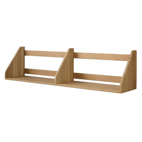 FDB Furniture B5 Børge Mogensen Regal Doppelt 100 x 21 cm – Massive Eiche / Mattlack