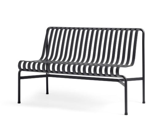 HAY Palissade Esszimmerbank ohne Armlehne L: 120 cm – Anthrazit
